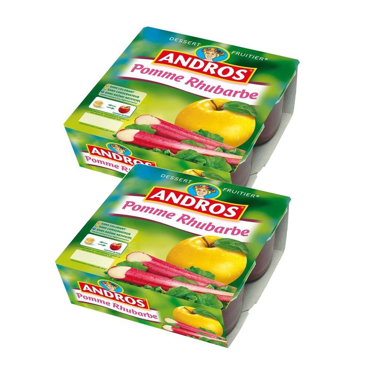 2050000117640 - Andros - Compote Pomme rhubarbe