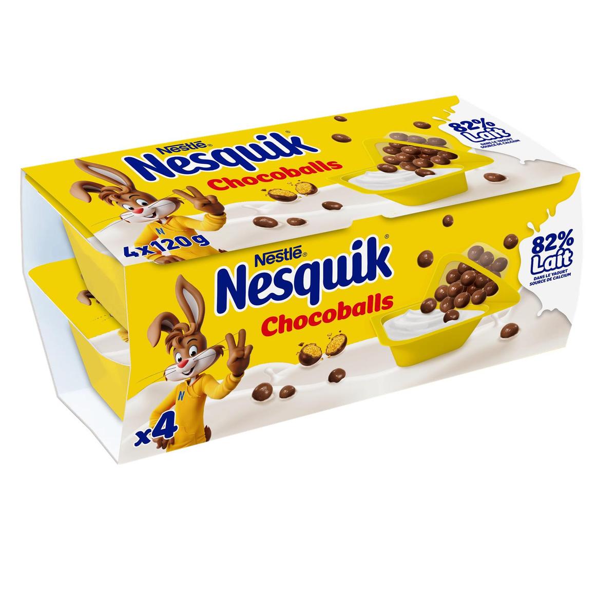 Achat / Vente Nesquik Yaourt et billes de chocolat Nesquik, 4x120g