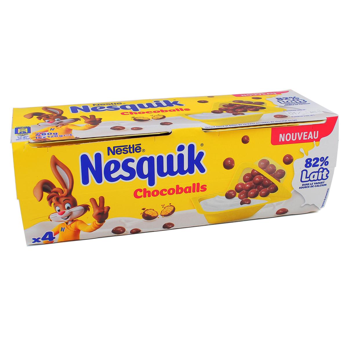 3023290077740 - Nesquik - Yaourt et billes de chocolat Nesquik