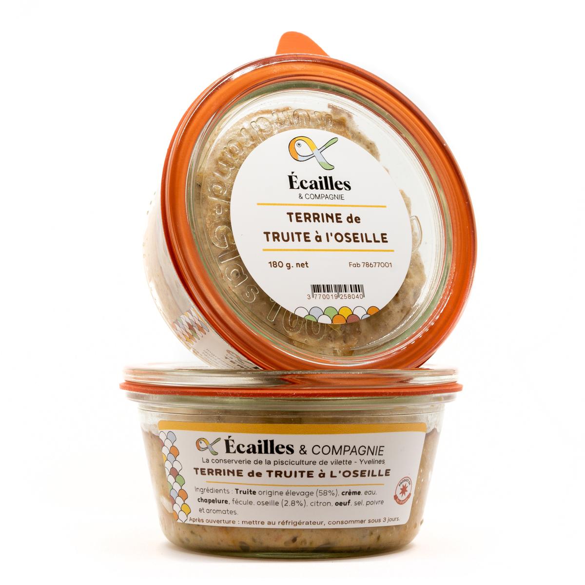 3770019258040 - Ecailles et Compagnie - Terrine artisanale de Truite à l'Oseille