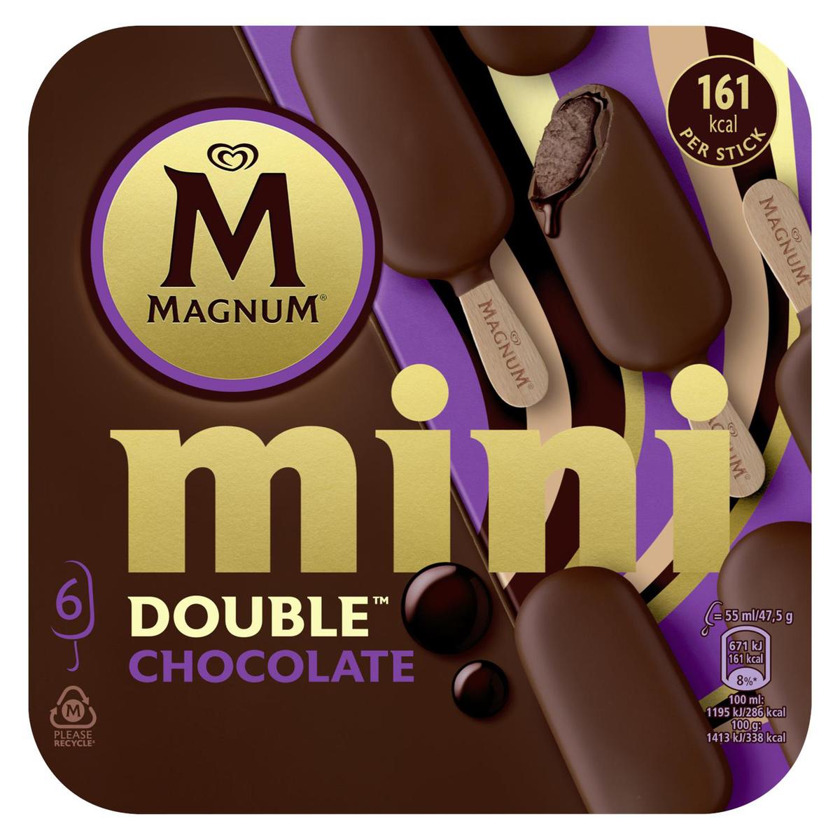 Achat / Vente Magnum Mini 6 Mini Batonnets Double Chocolat, 6X47,5g