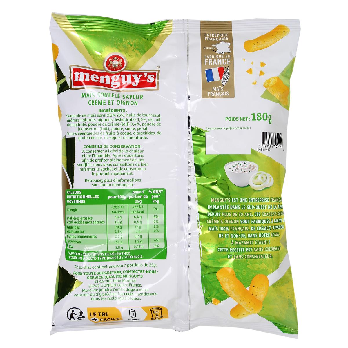 3327271709140 - Menguy's - Crackers Crème Oignon