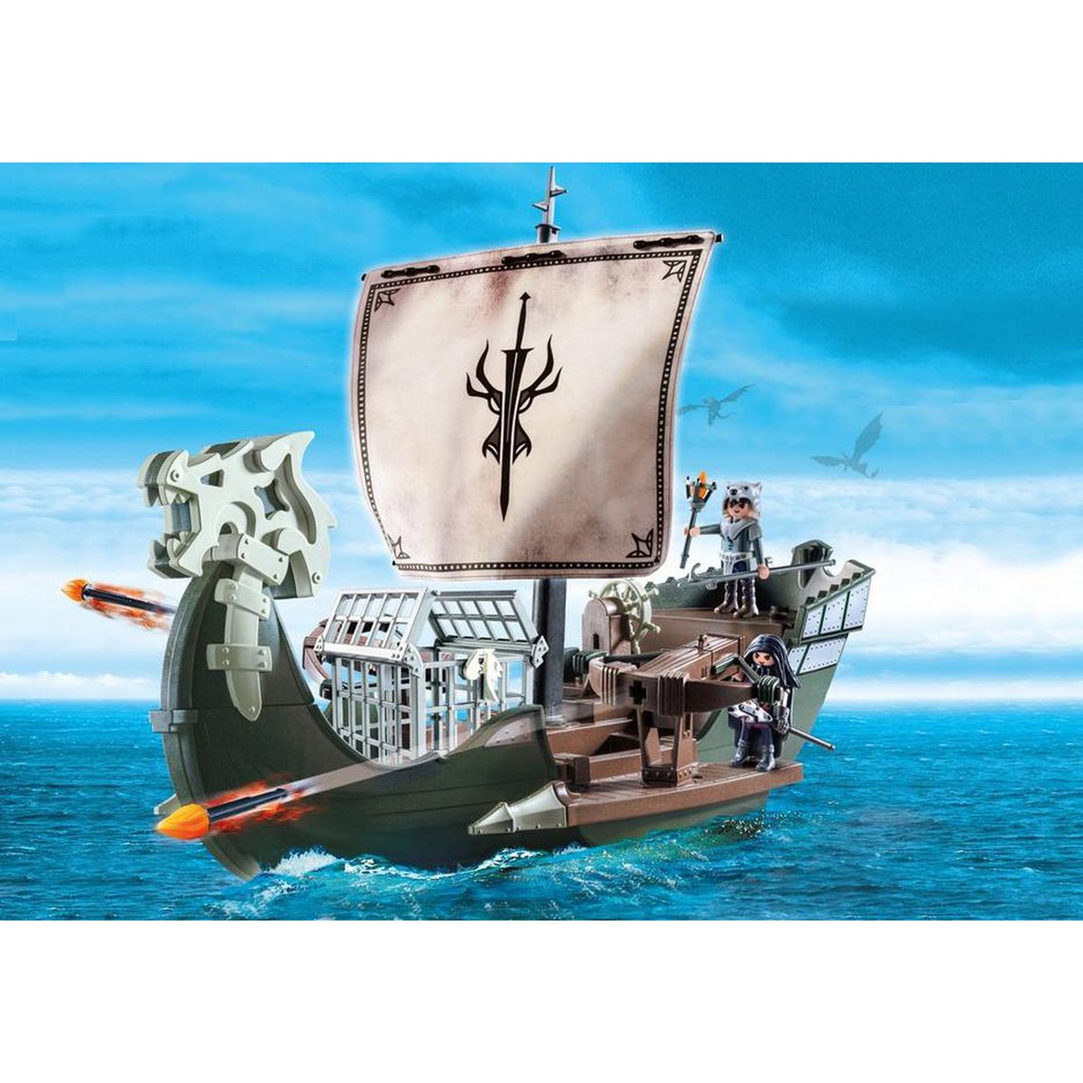 4008789092441 - PLAYMOBIL® Dragons - Drago et vaisseau d'attaque