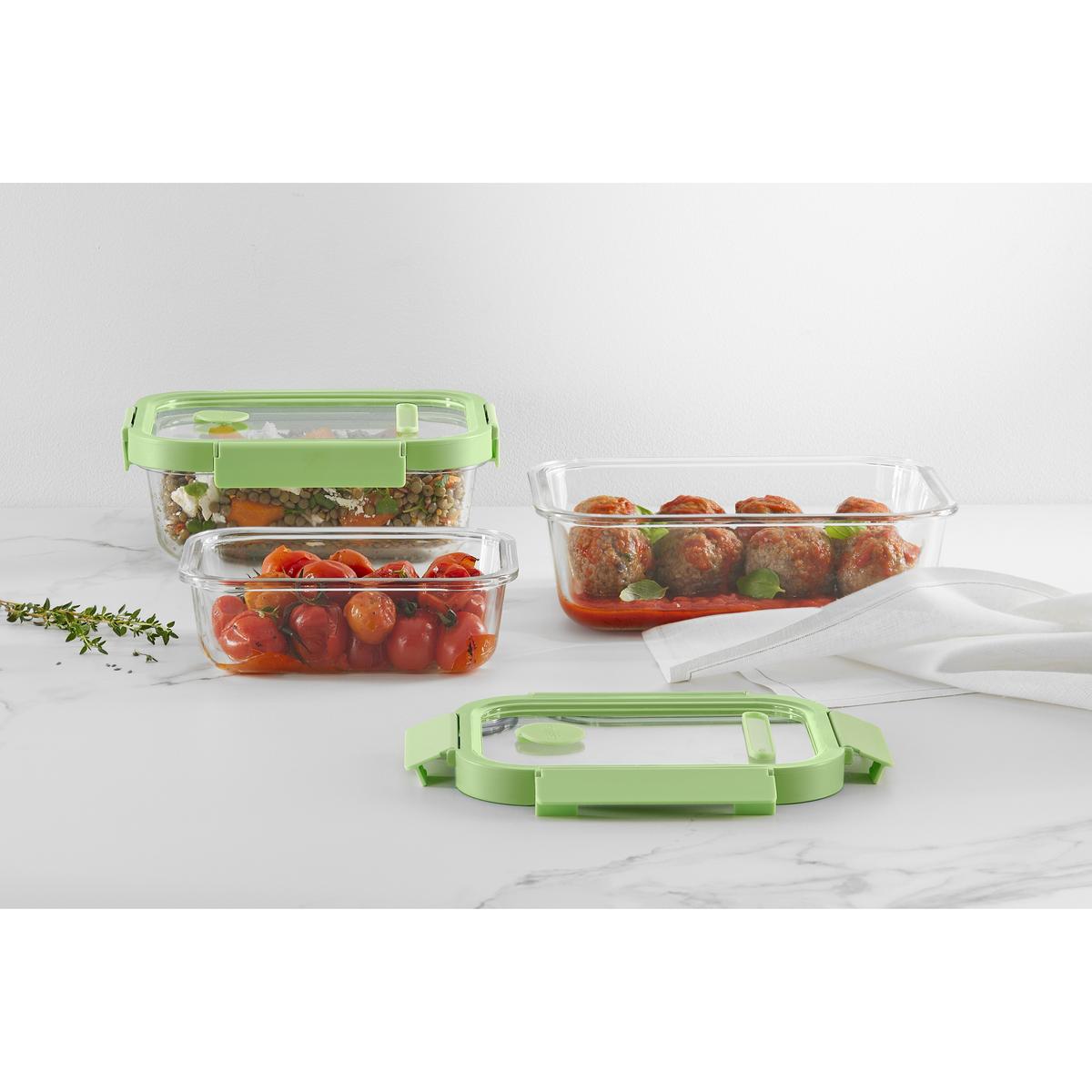 8710755883941 - Lékué - Set 3 récipients en verre rectangulaires