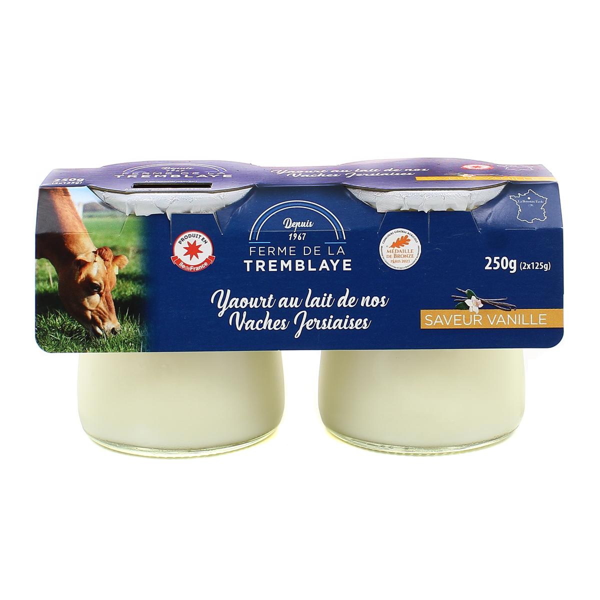 3565430004341 - La Ferme de la Tremblaye - Yaourt fermier Vanille au lait de vache Jersiaise