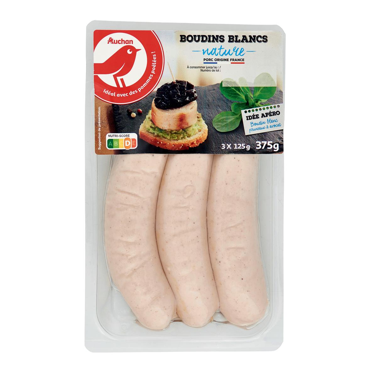3596710424641 - Auchan - Boudins Blanc Nature