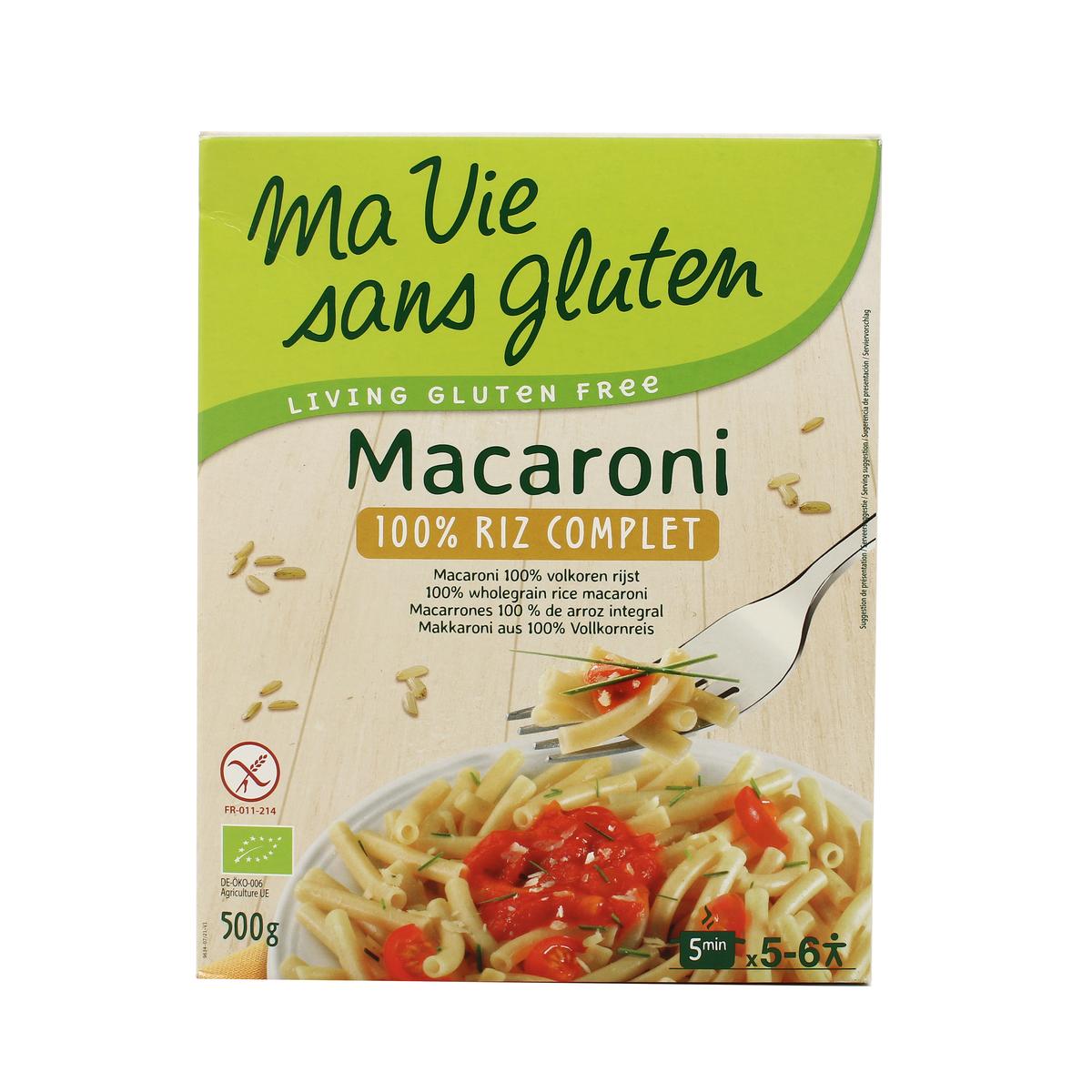 3380380096341 - Ma Vie Sans Gluten - Macaroni riz complet bio sans gluten