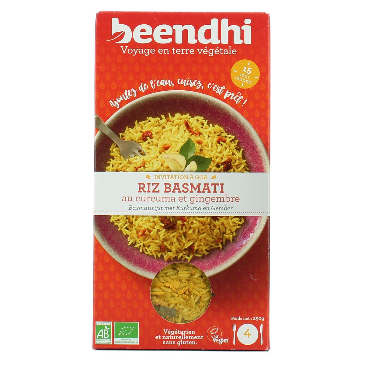 3770004096541 - Beendhi - Riz basmati bio au curcuma et gingembre