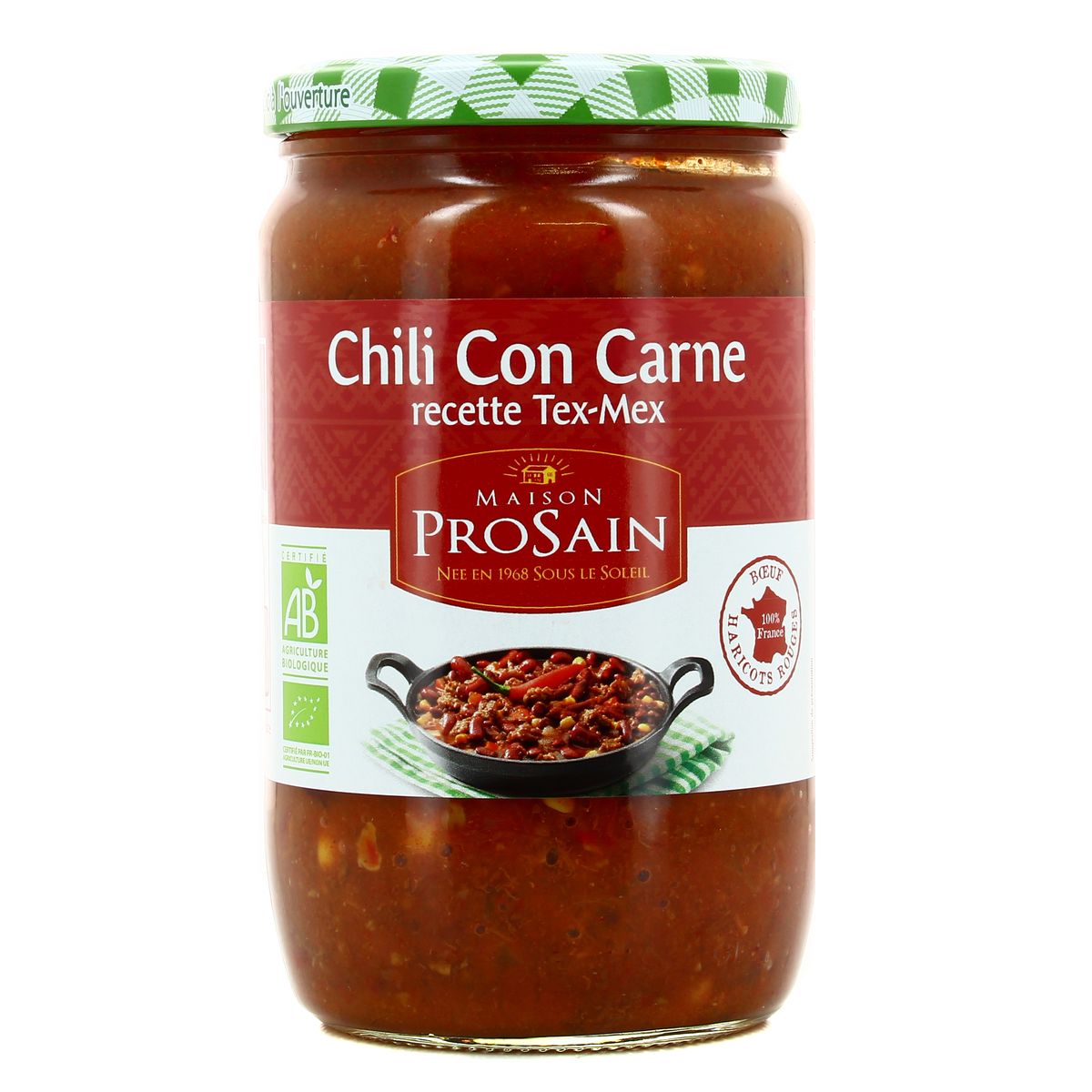 3335880006741 - Prosain - Chili con carne bio recette Tex Mex