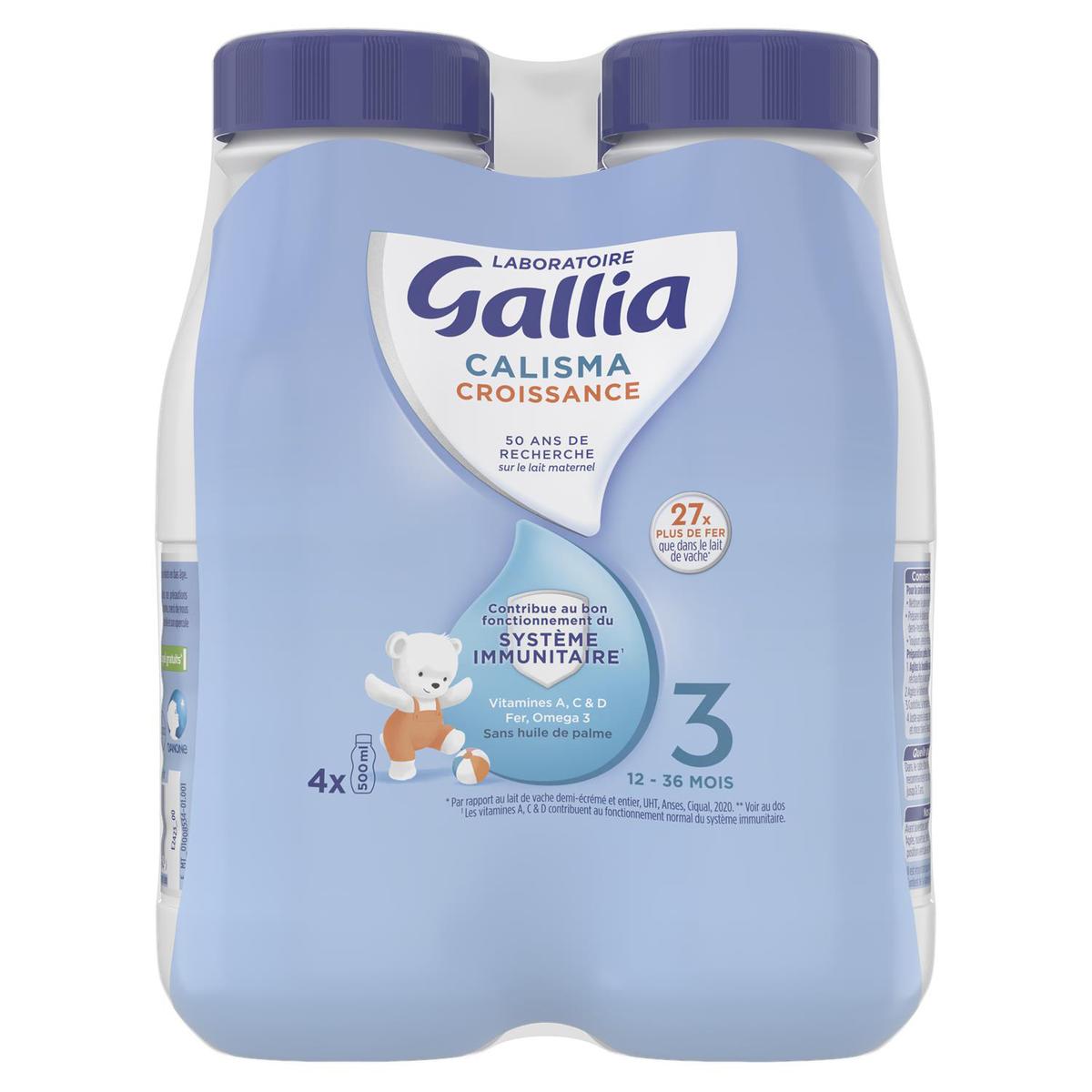 Gallia calisma croissance 3 bio lait poudre 800g