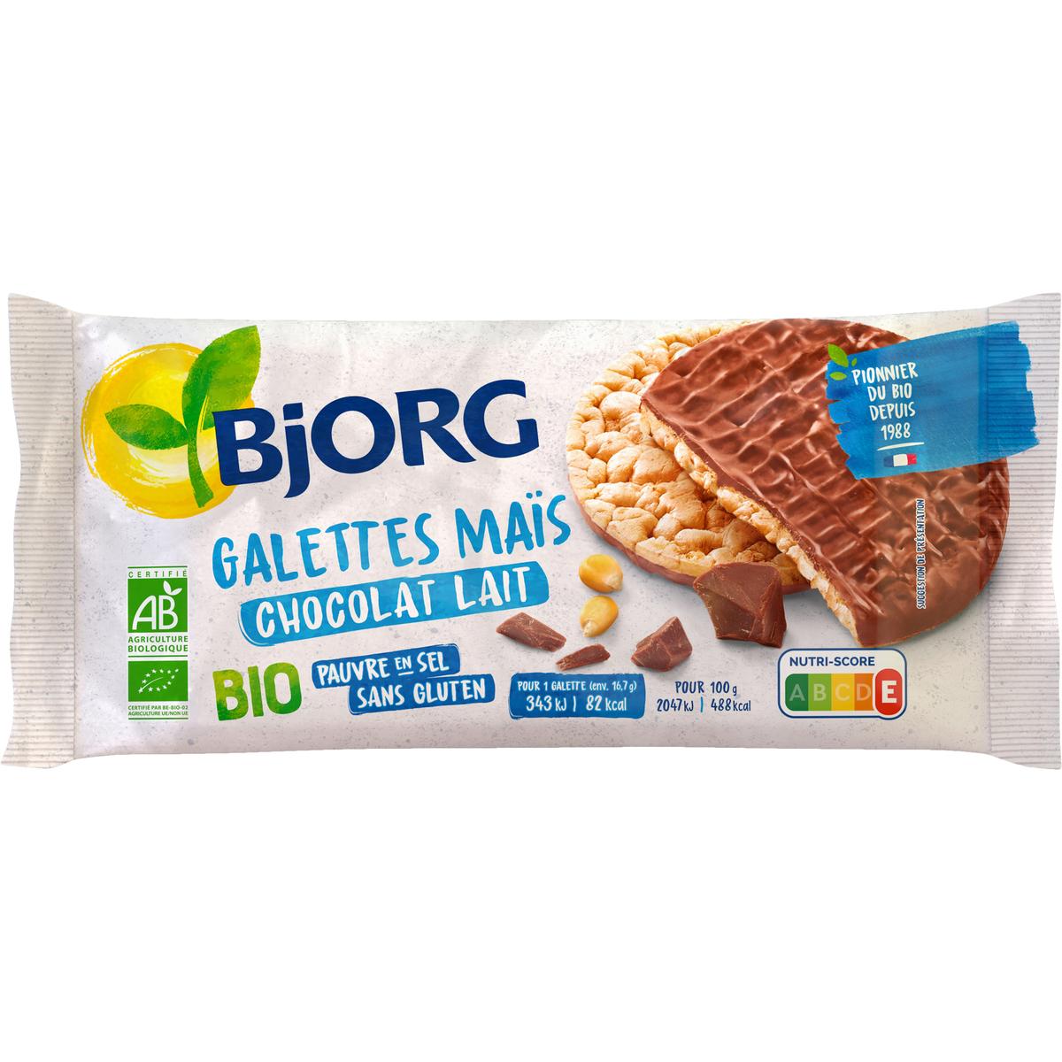 3229820769141 - Bjorg - Galettes de maïs chocolat au lait bio