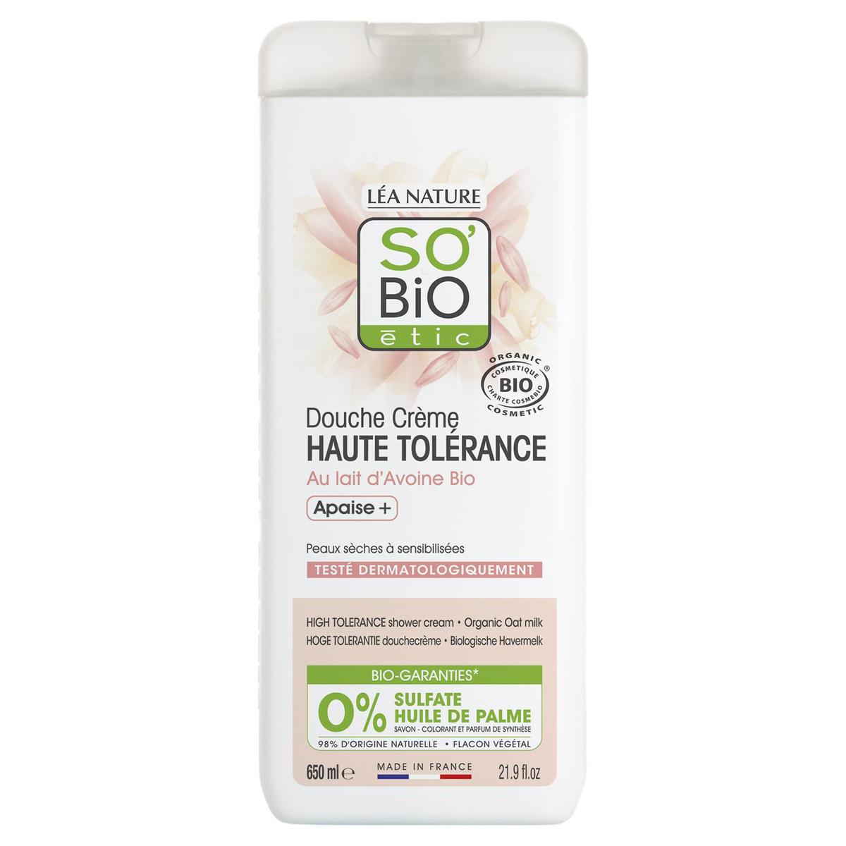 3517360019841 - SO'BIO ETIC - Crème de douche Haute tolérance au lait d'Avoine Bio