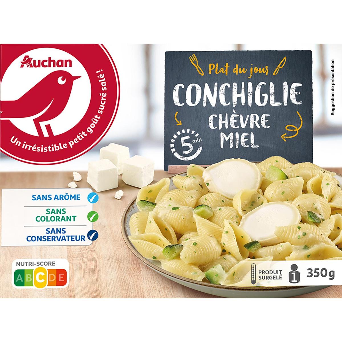 3596710493142 - Auchan - Conchiglie chèvre miel