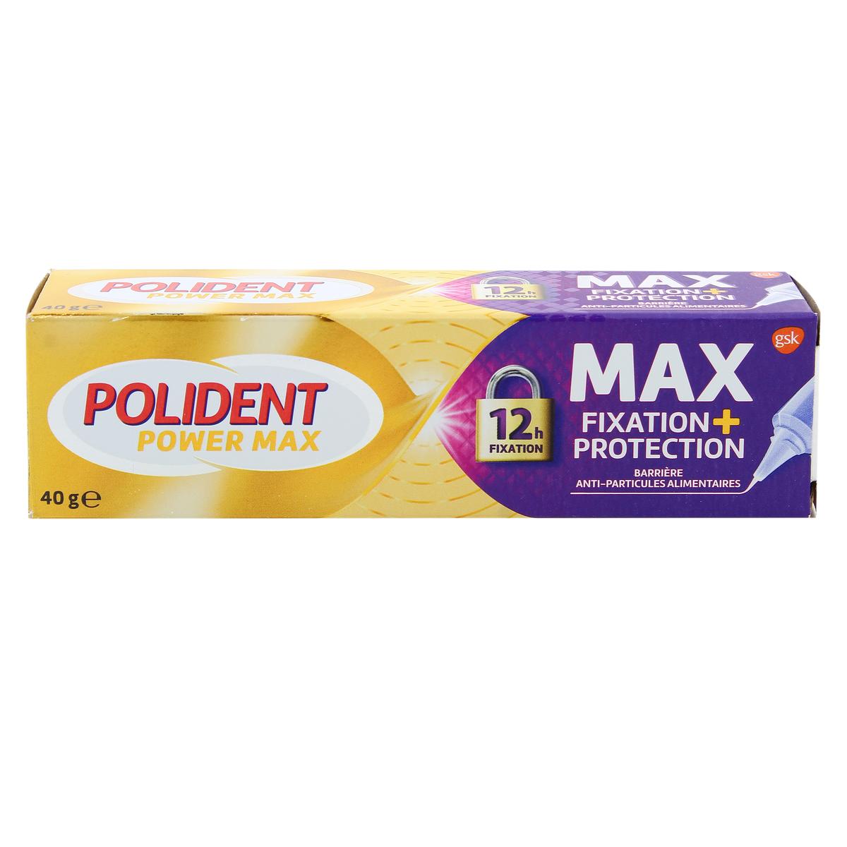 5054563033642 - Polident - Crème fixative Max Fixation + Protection pour appareil et prothèse dentaire
