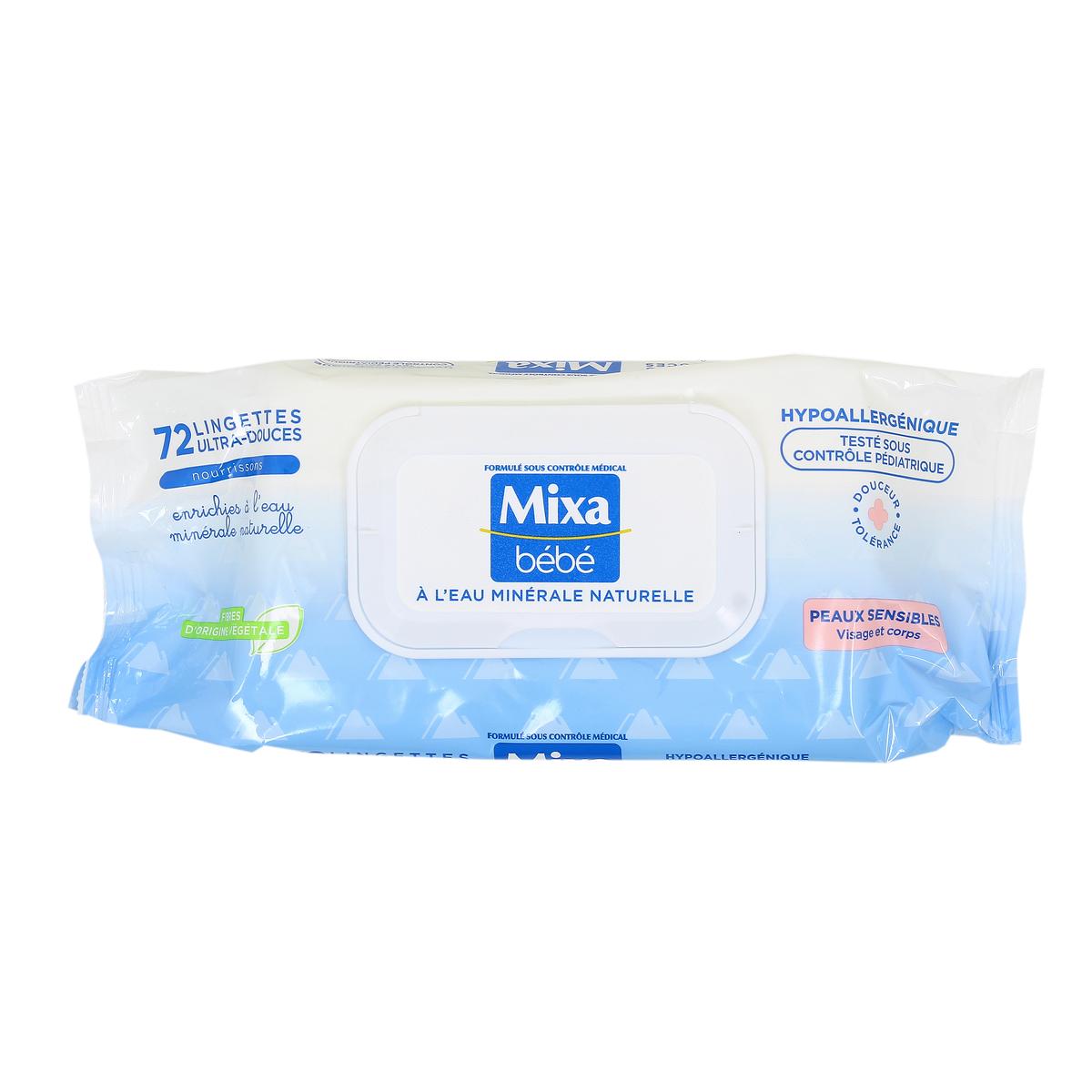 Mixa Mixa lingette eau minerale naturelle 