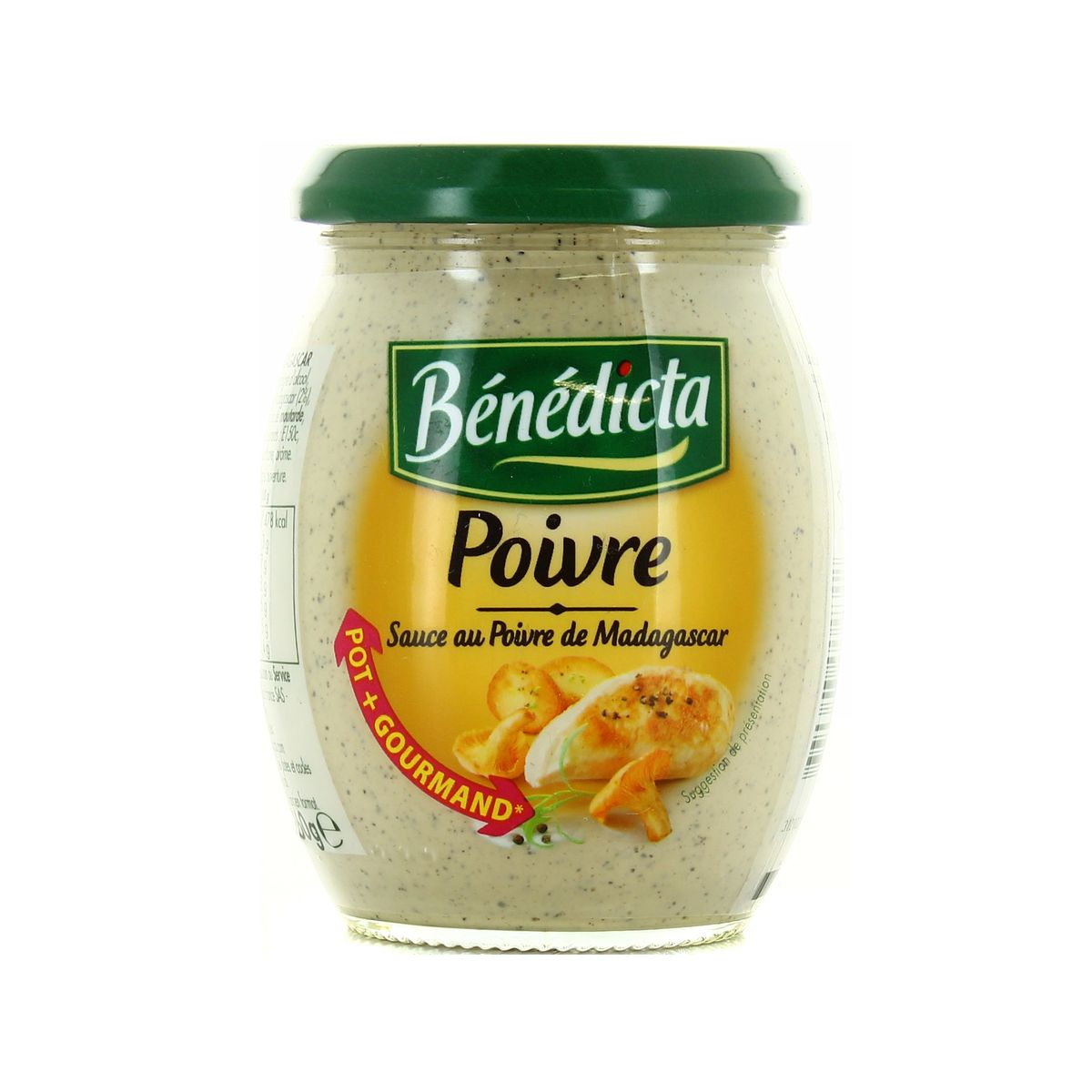 BENEDICTA Sauce poivre au poivre de Madagascar, en squeeze 240g pas cher 