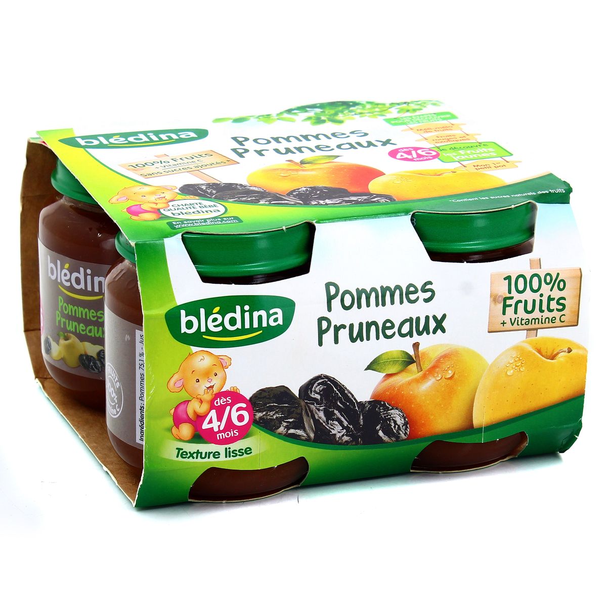 Livraison A Domicile Bledina Pomme Pruneau Des 4 6 Mois 4x130g