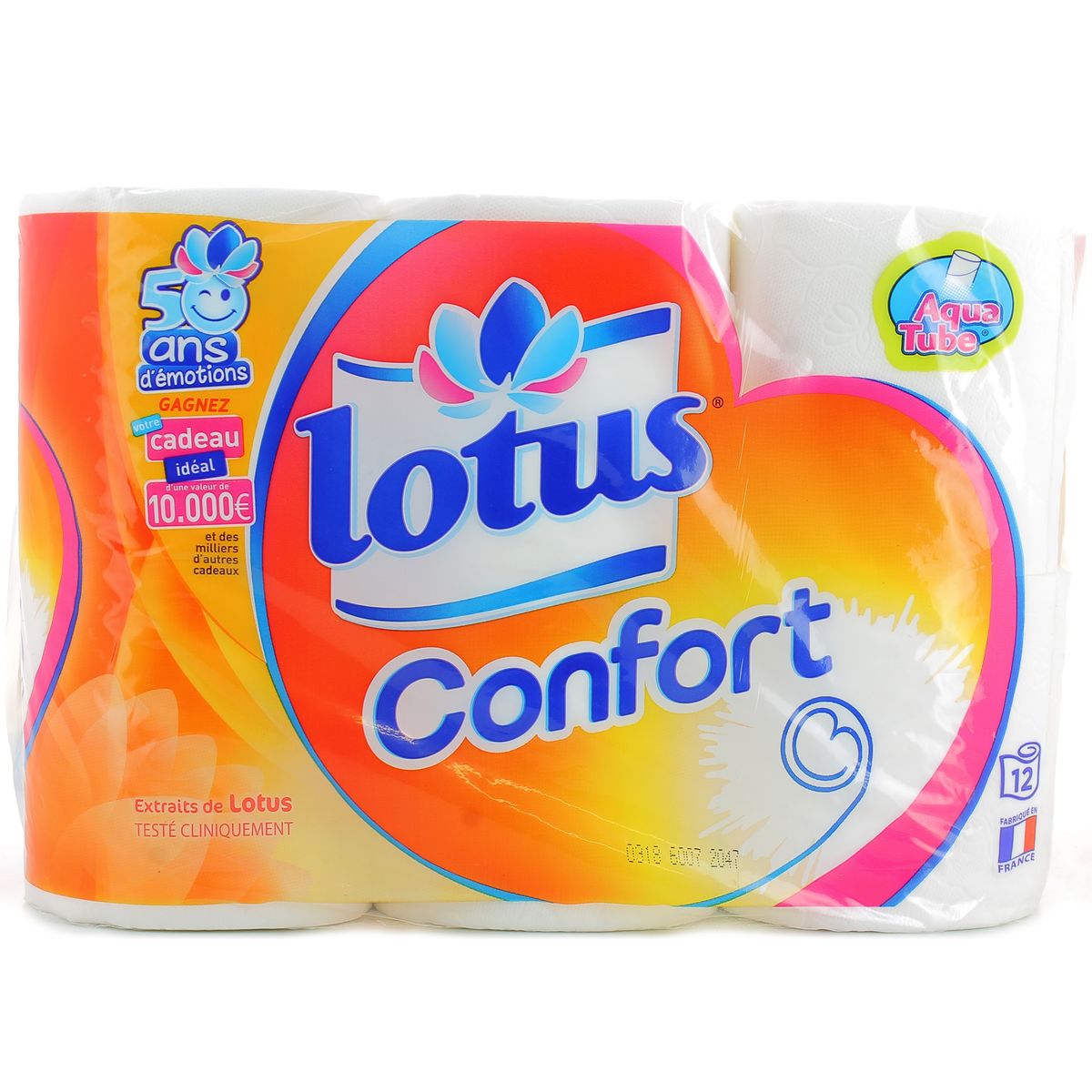 Promotion Lotus Lingette Papier toilette humide Pure, Lot de 2x42 lingettes
