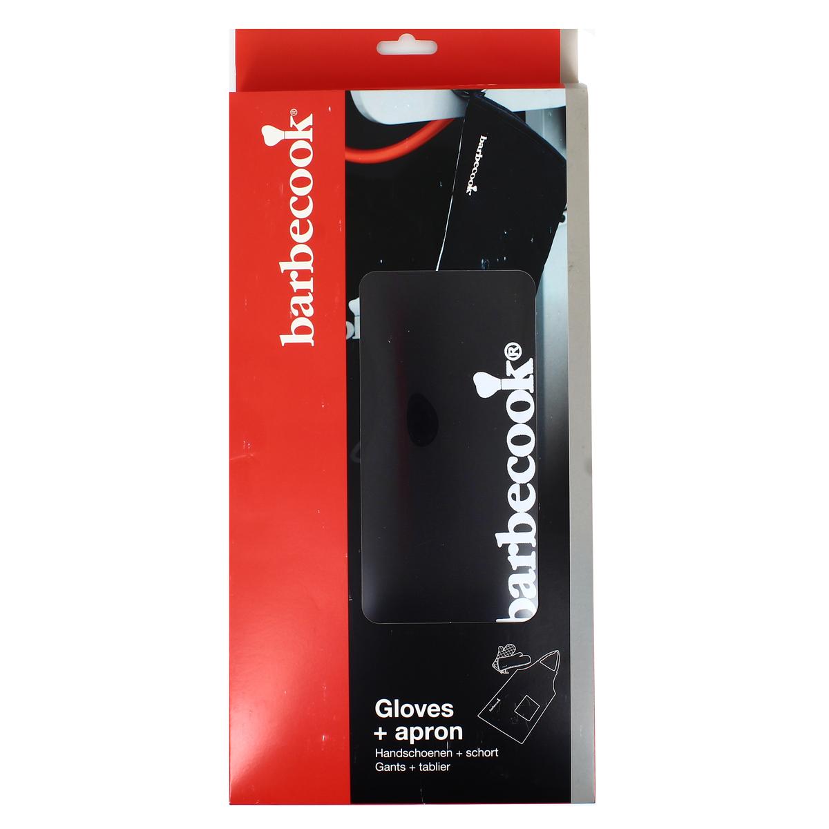 5400269239442 - Barbecook - Tablier et longs gants noir barbecue