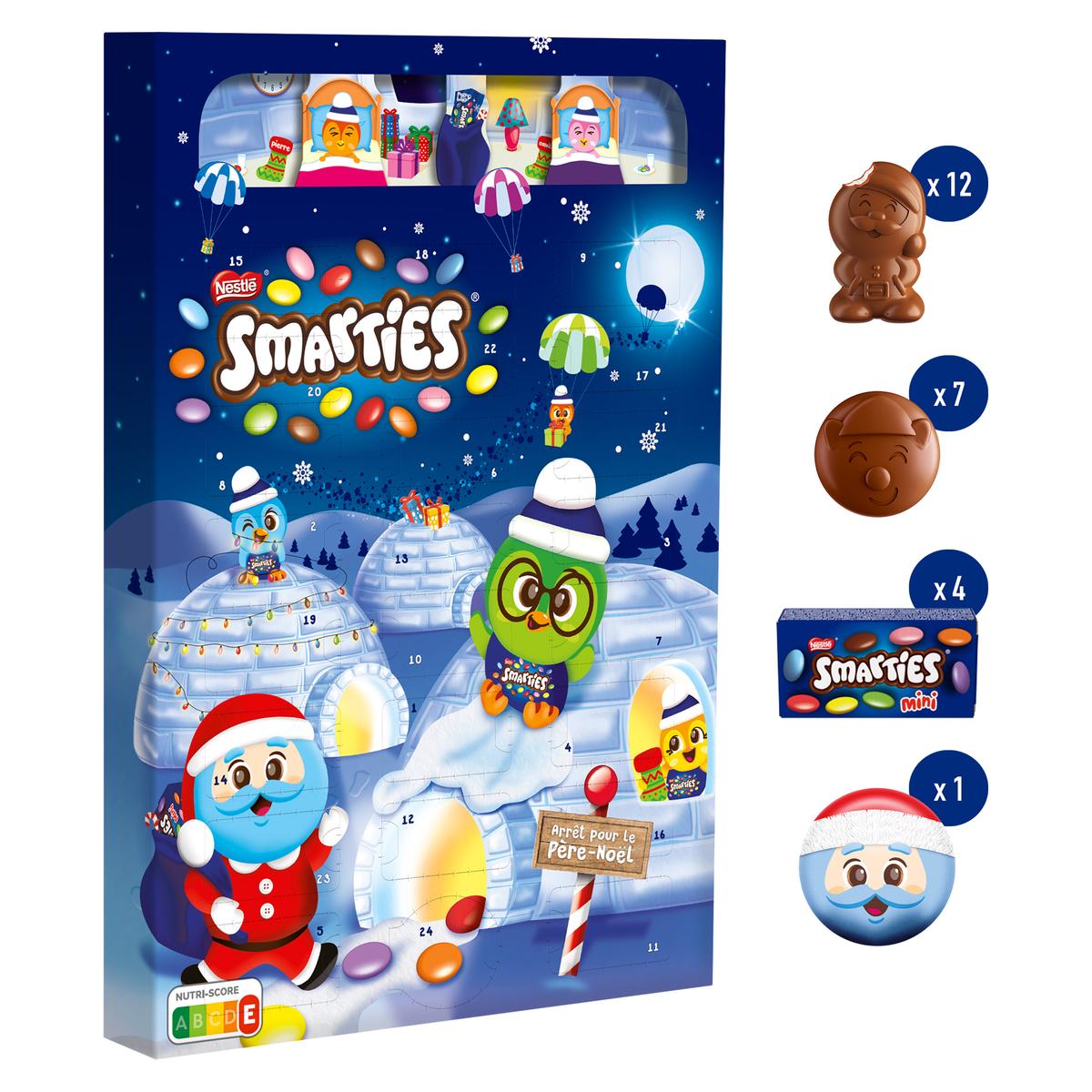 8000300410143 - Smarties - Calendrier de L'avent Chocolat Au Lait 