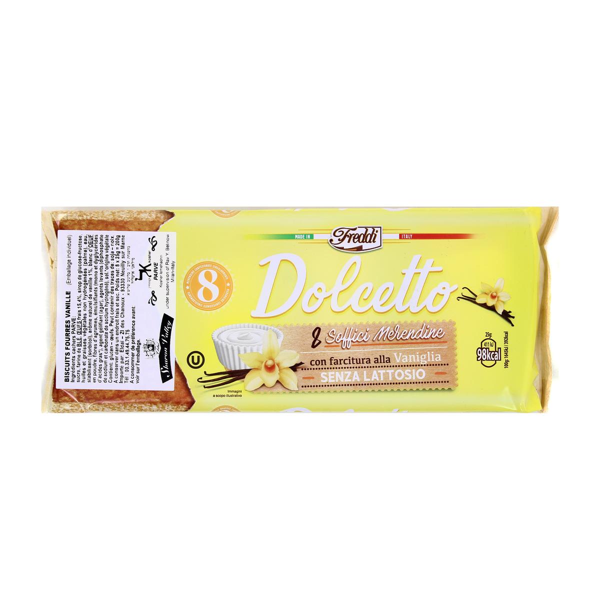 8005380010443 - Freddi - Dolcetto Biscuits fourrés Vanille