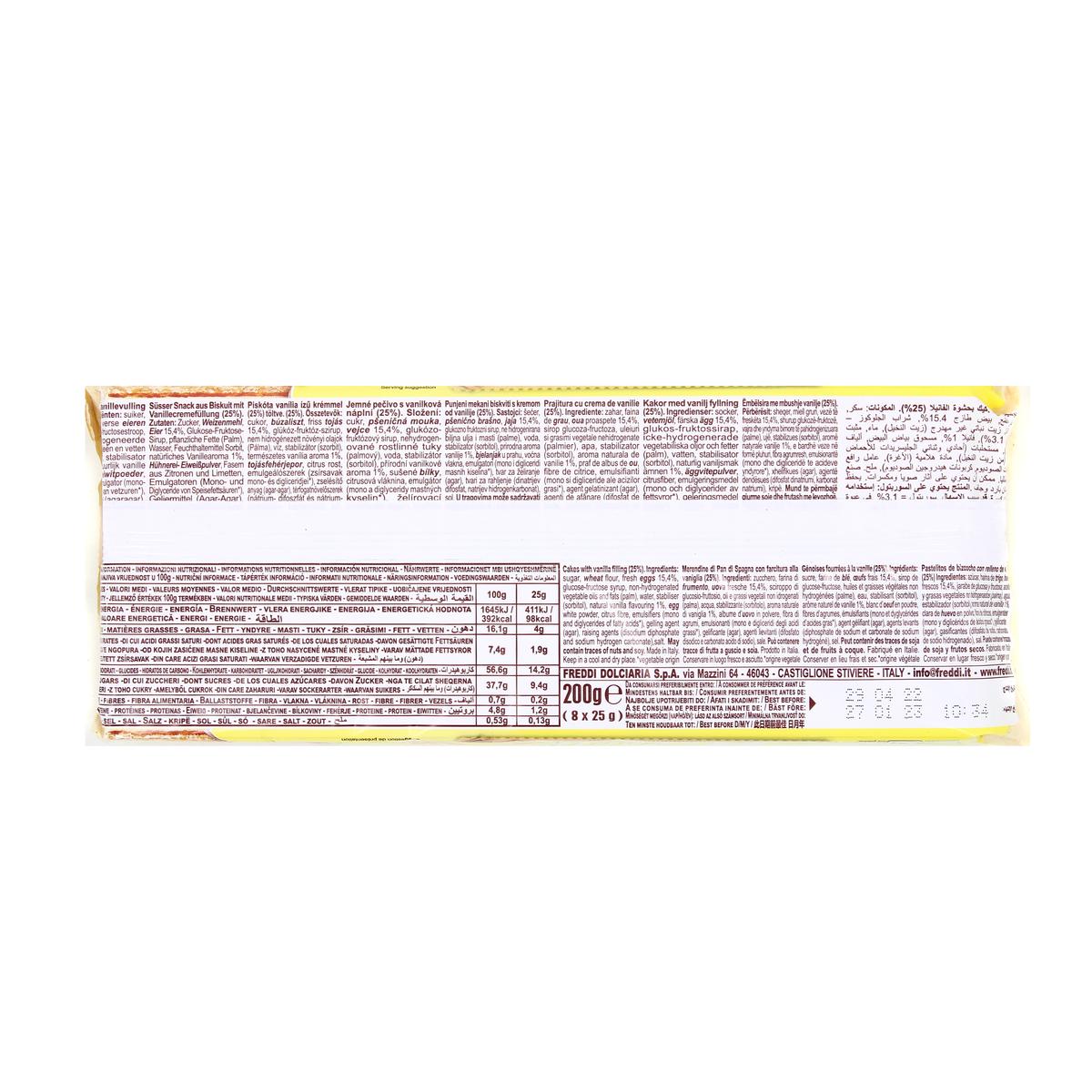 8005380010443 - Freddi - Dolcetto Biscuits fourrés Vanille