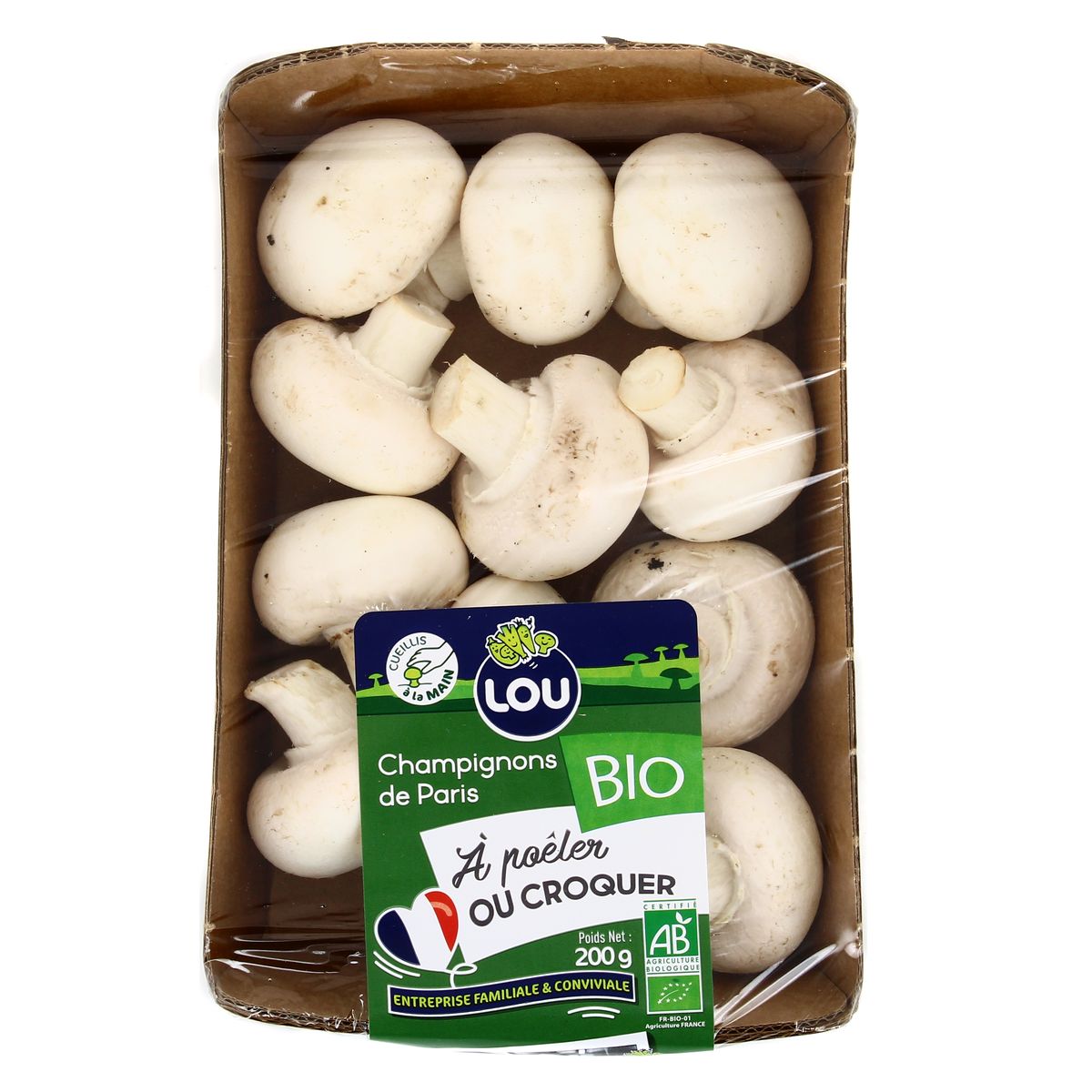 3700552800543 - Lou - Champignon de Paris Blanc BIO