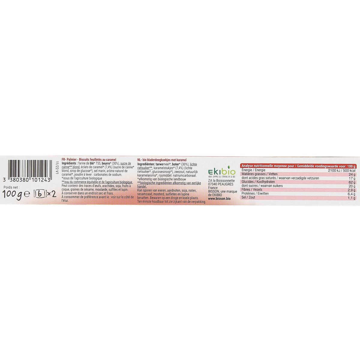 3380380101243 - Bisson - Palmier caramel bio