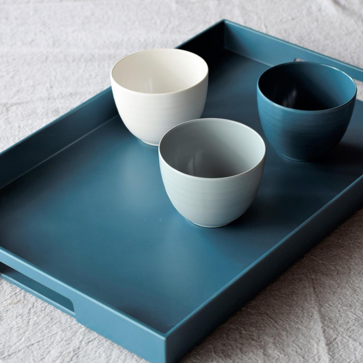 7640185741843 - Zak Designs - Set de 3 petits bols Blanc/Gris/Bleu FJORD en mélamine