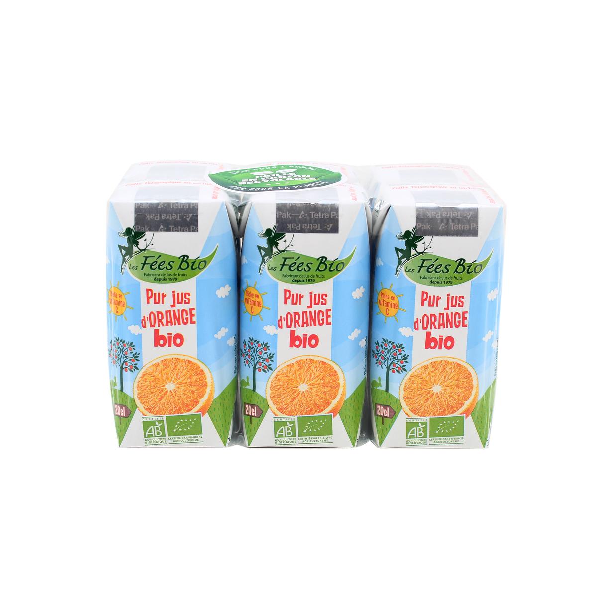 3021891003243 - Les Fées Bio - Pur Jus d'orange BIO