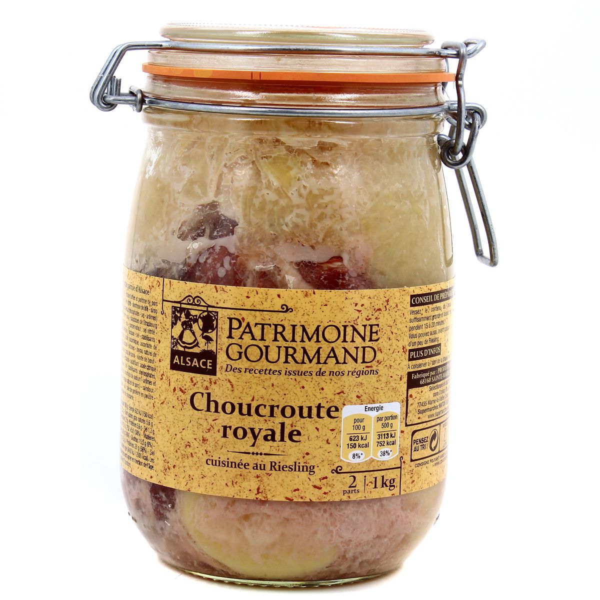 Livraison A Domicile Patrimoine Gourmand Choucroute Royale 1kg