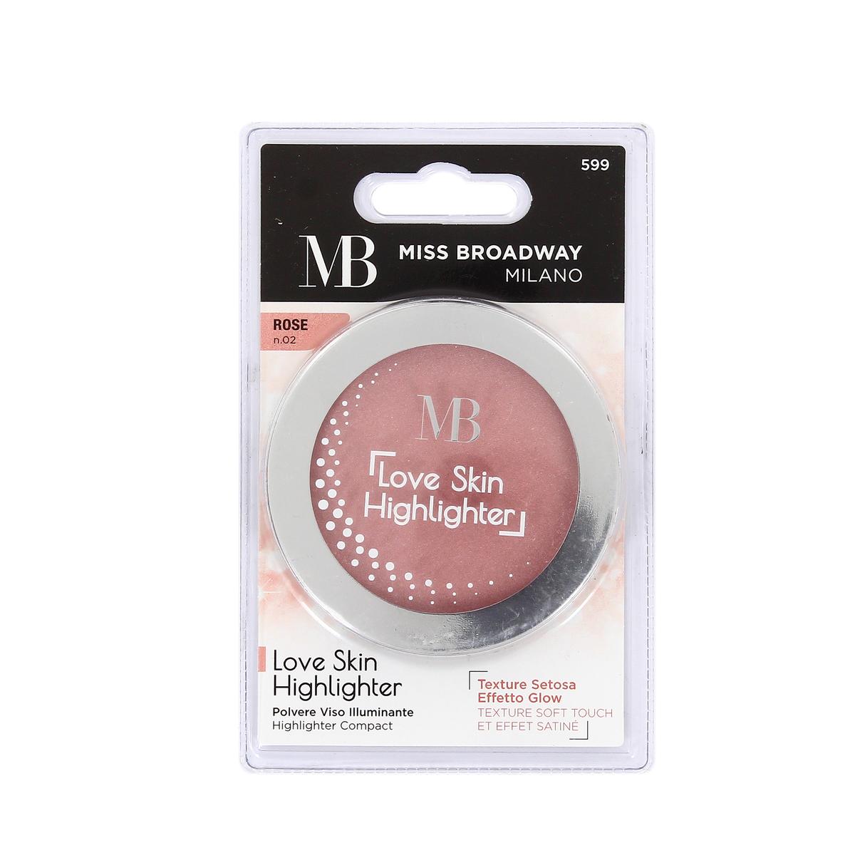 8053306643695 - MB Milano - Poudre compacte HIGHLIGHTER Rose