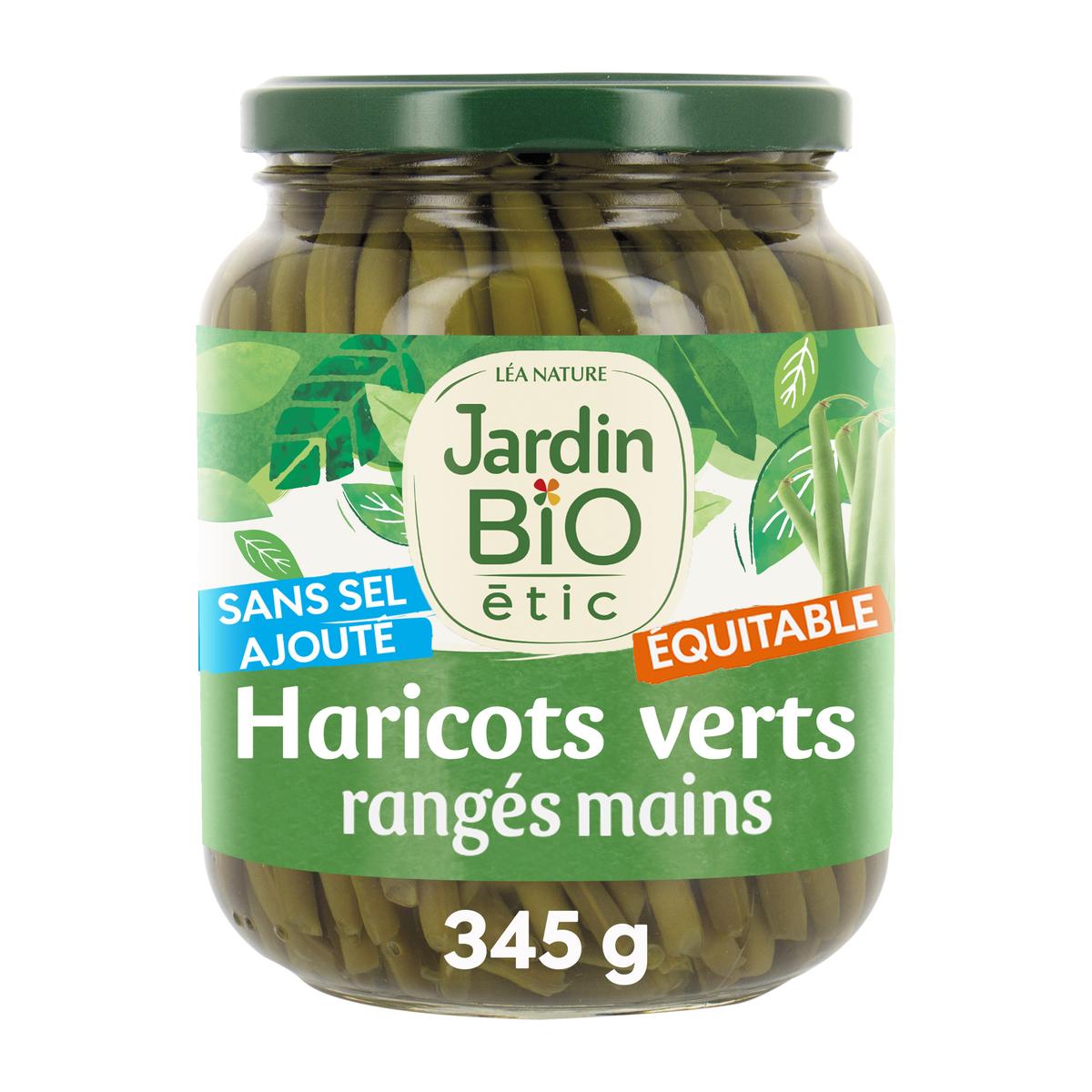 3760020505943 - Jardin Bio Etic - Haricots Verts Extra fins cueillis et rangés mains Bio sans sel ajouté