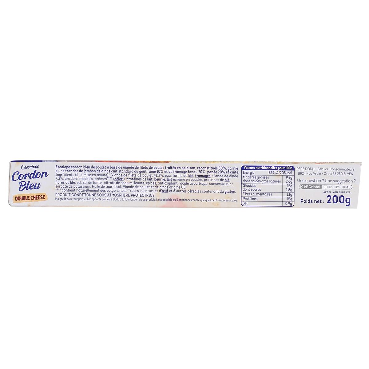 3596690137043 - Père Dodu - Escalope Cordon Bleu Double Cheese