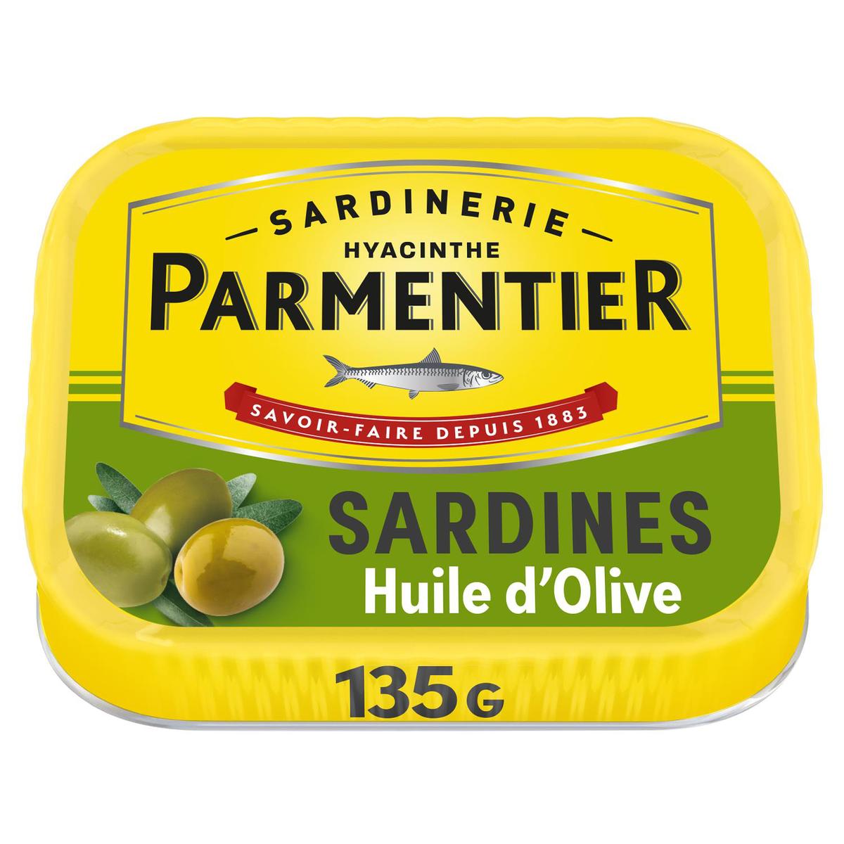 3019081238643 - Parmentier - Sardines à l'huile d'olive vierge extra