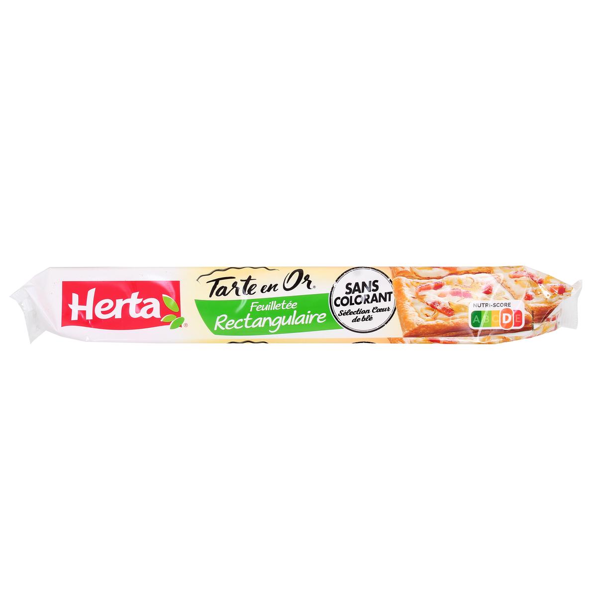 3154230600244 - Herta - Pâte Feuilletée Réctangulaire, Tarte en Or