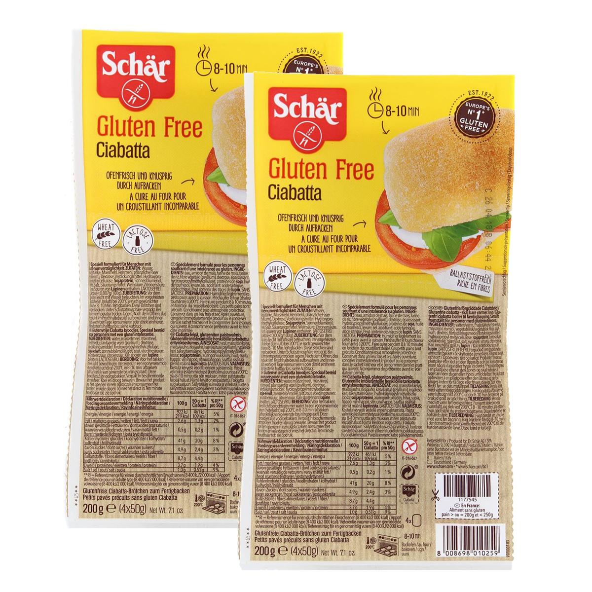 2050000400544 - Schär - Pain ciabatta sans gluten