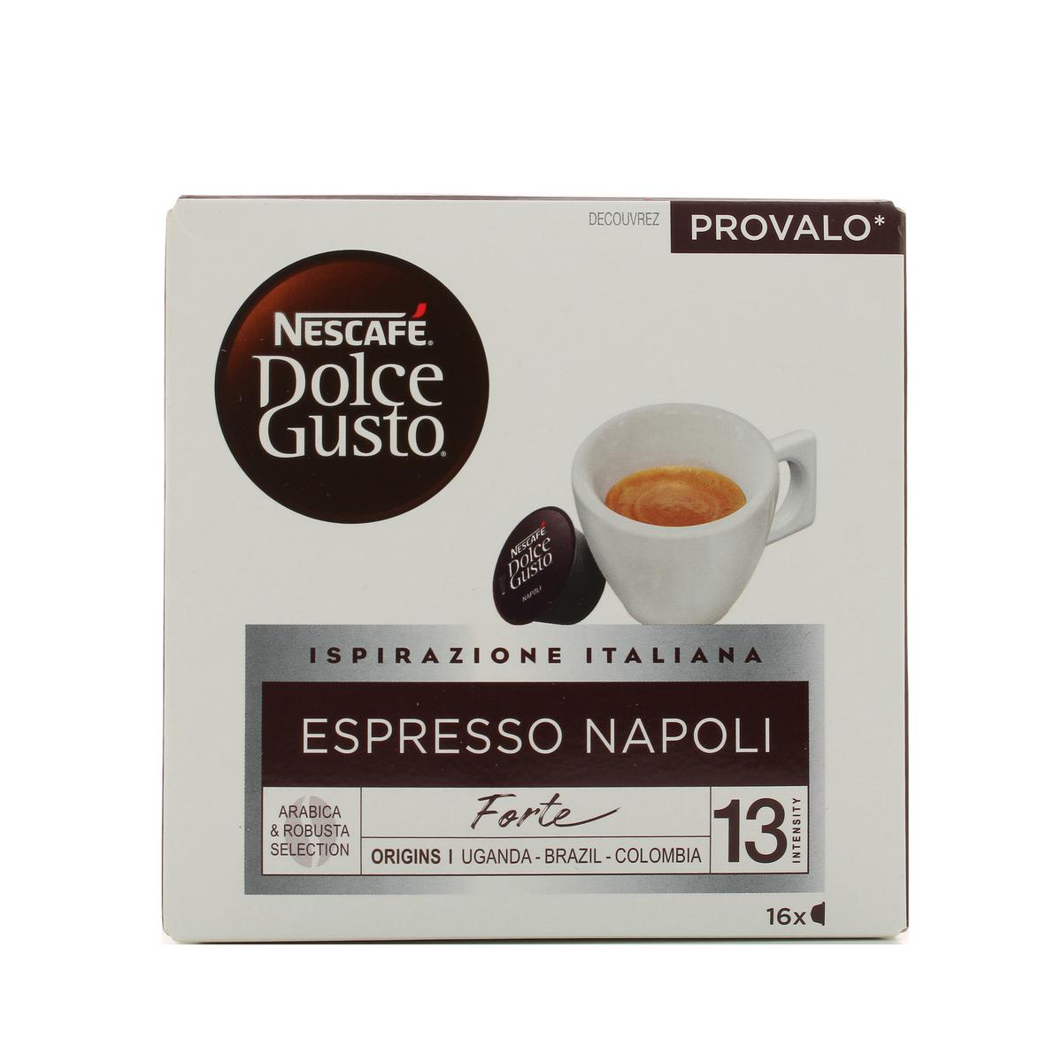 Nescafe Dolce Gusto Café Espresso Napoli intensité 13, 16 capsules
