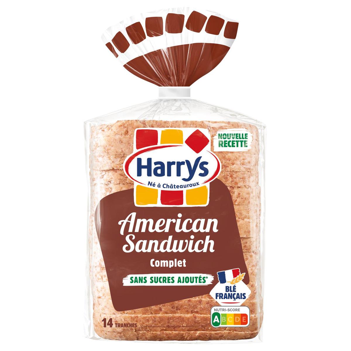 3228857002344 - Harrys - Pain de Mie Complet American Sandwich