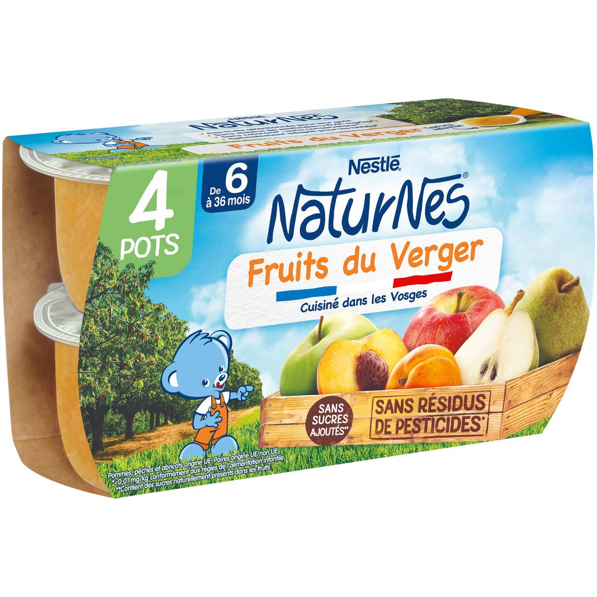 7613031552344 - Nestlé - Naturnes - Fruits du verger Bol Bébé Dès 6 mois