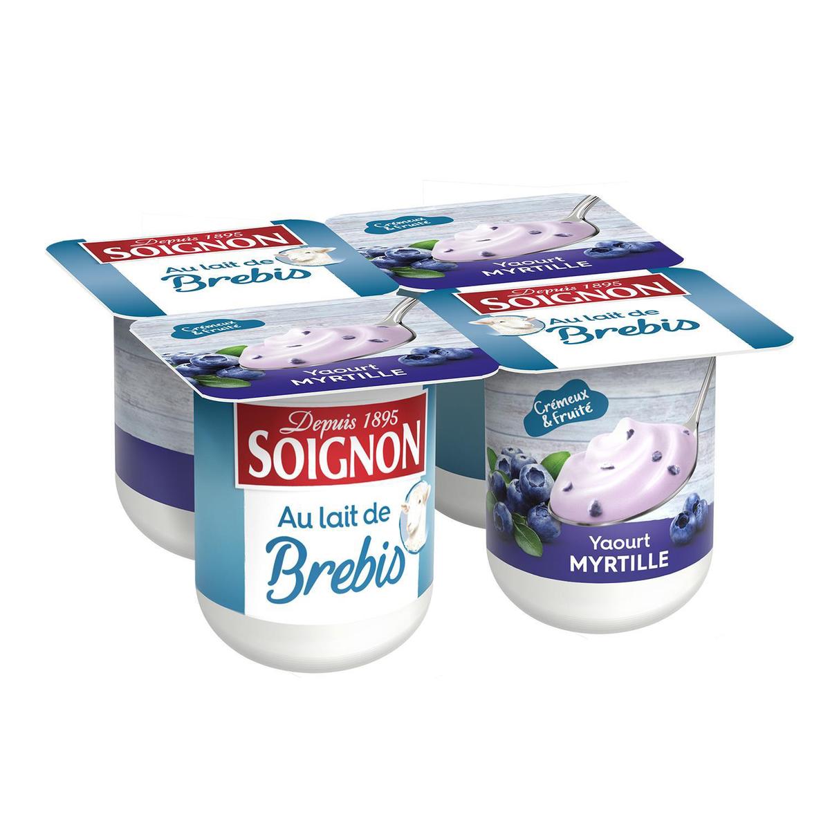 3523230053044 - Soignon - Yaourt myrtille au lait de brebis