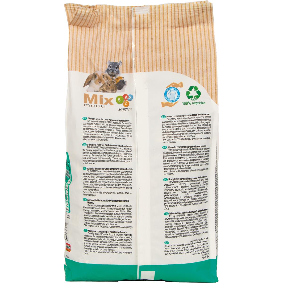 3166780065244 - Riga - Menu Mix pour Rongeur Herbivore