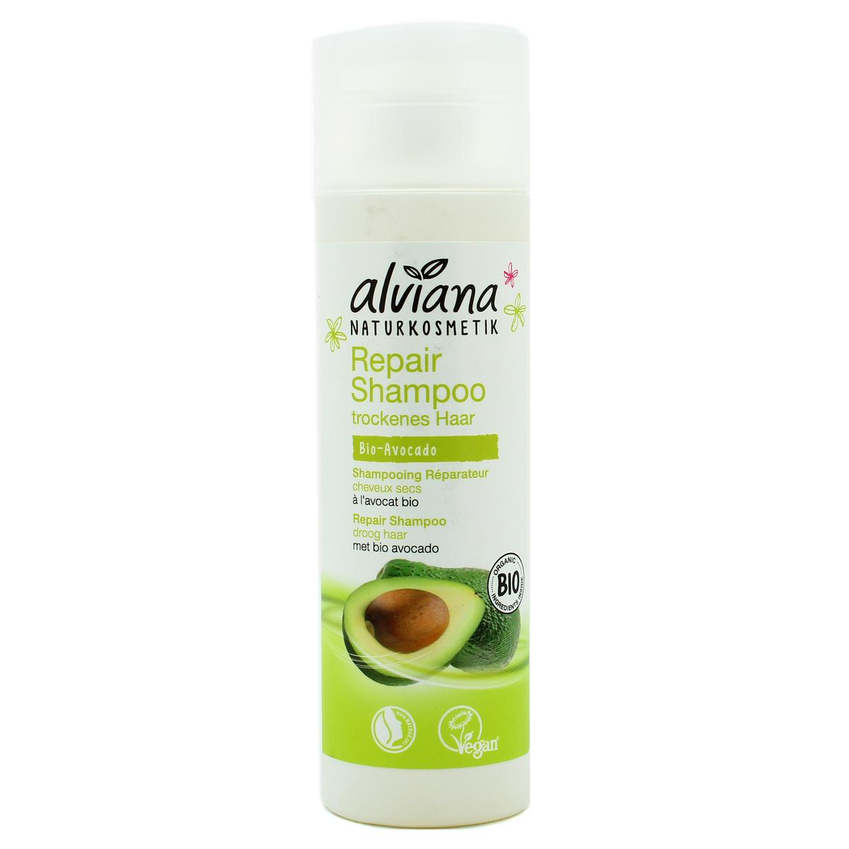4260167185644 - Alviana - Shampooing réparateur à l'avocat et à l'aloé vera Bio