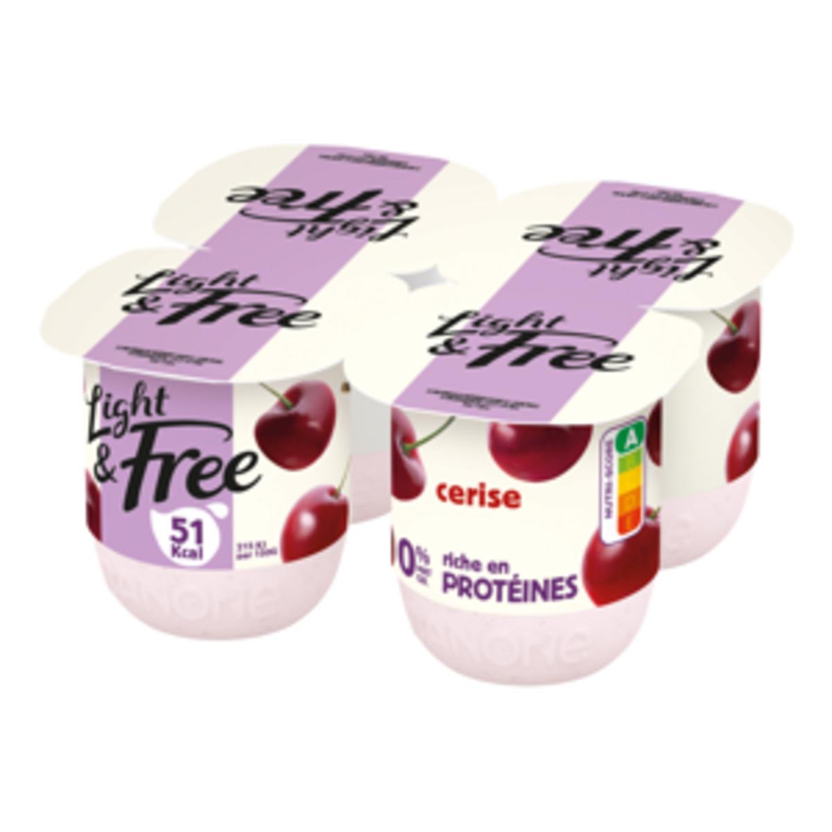 3033490006044 - Light&Free - Yaourt cerise 0%mg