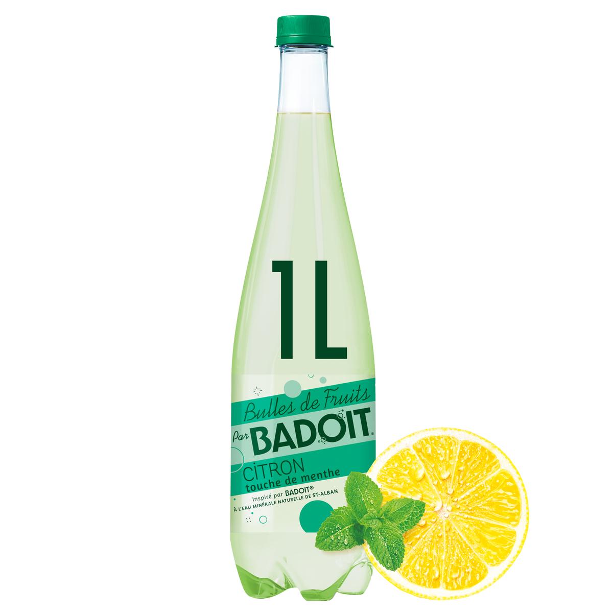 3068320118444 - Badoit - Bulles de fruits citron touche de menthe