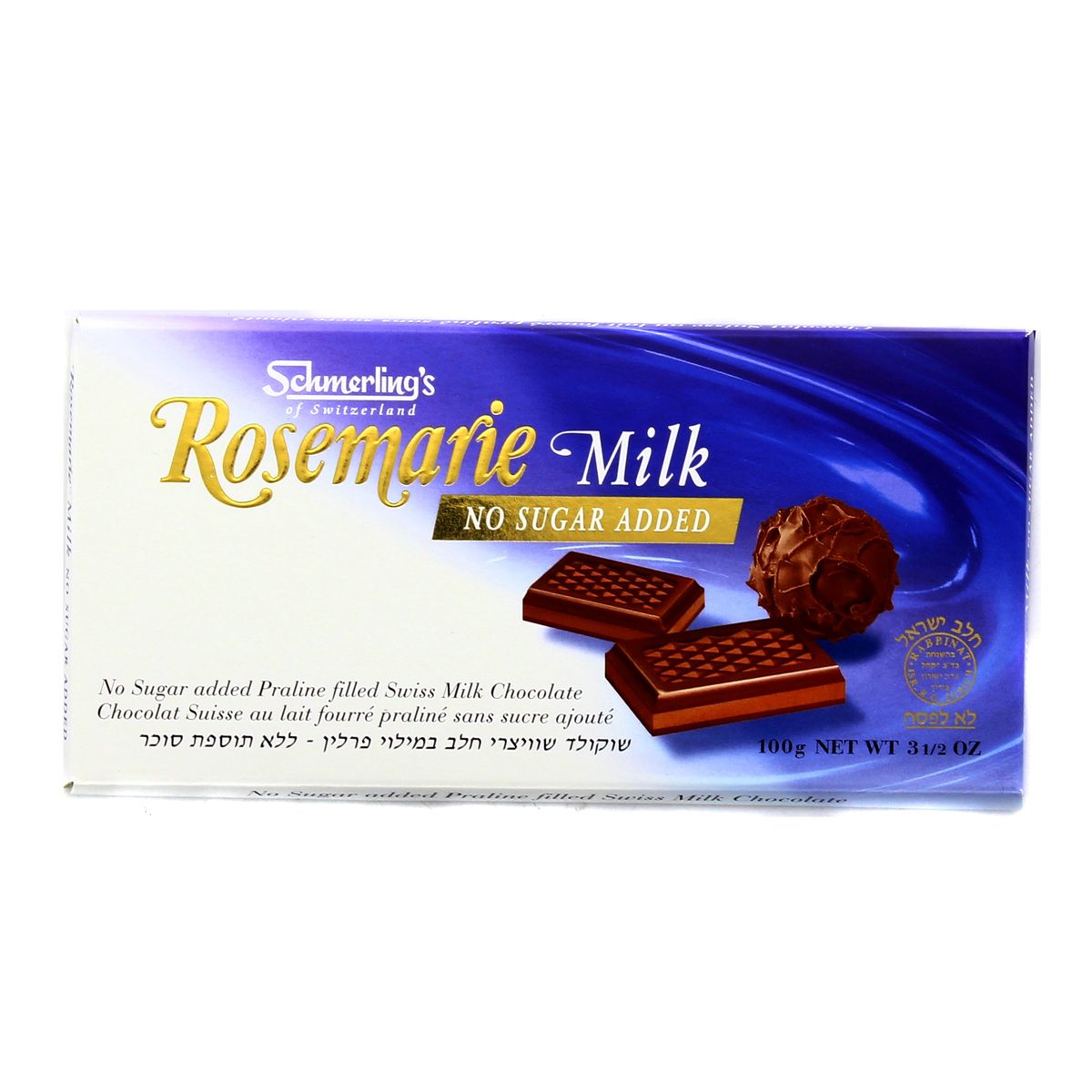 0097643090345 - Schmerling's - Chocolat au Lait fourré praliné