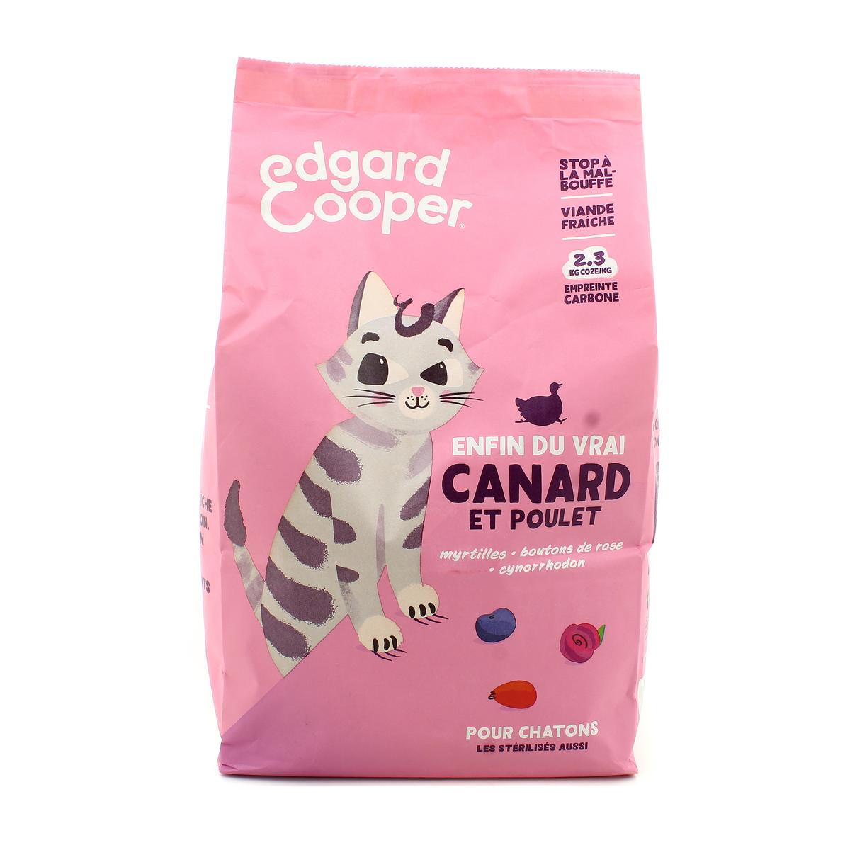 5407009640445 - Edgard Cooper - Croquettes Canard et Poulet sans céréales pour chaton
