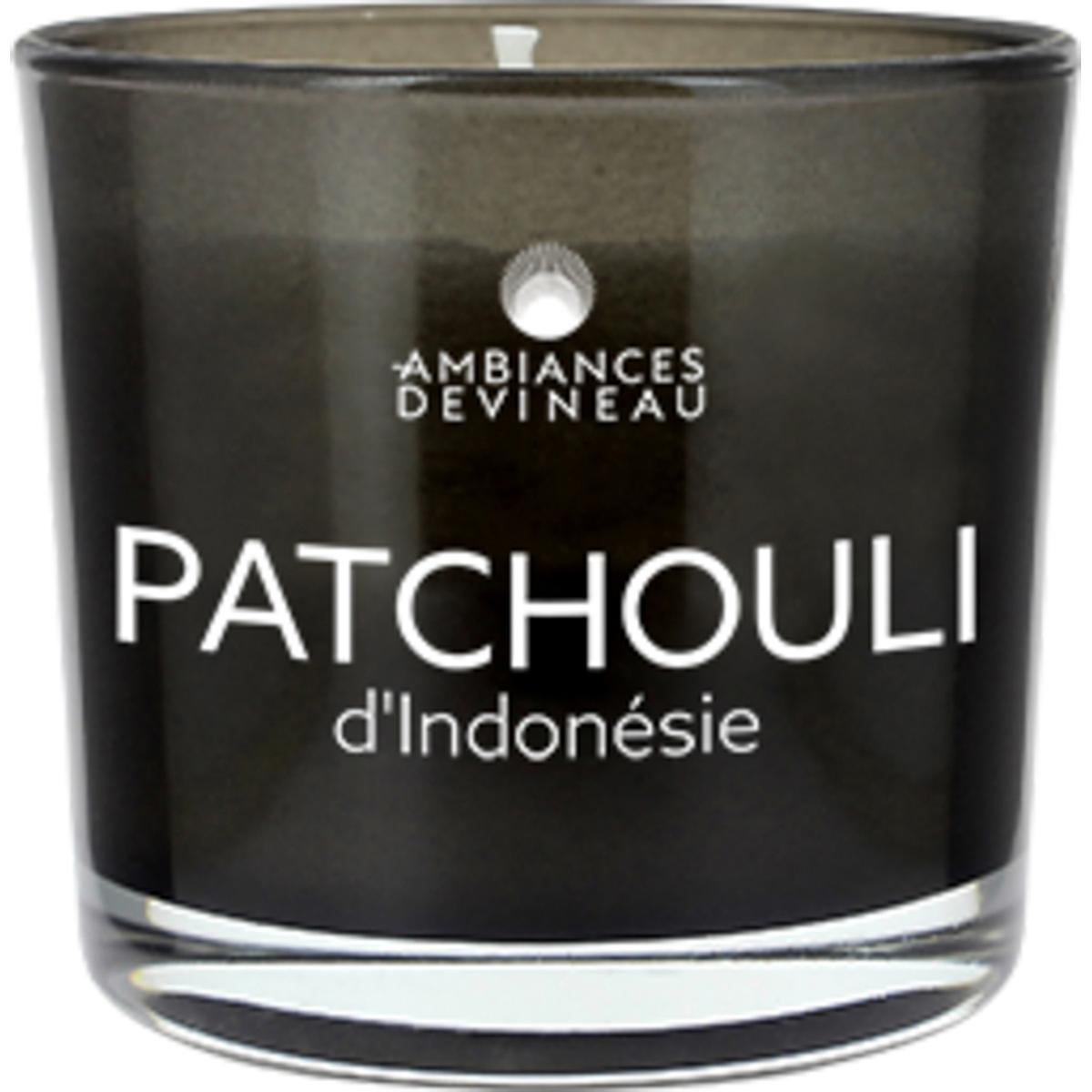 3482356500545 - Ambiances Devineau - Bougie parfumée verre Patchouli d'Indonésie