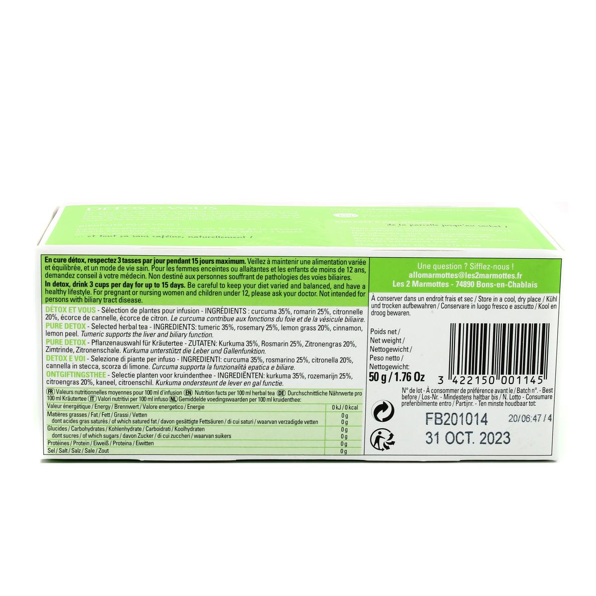3422150001145 - Les 2 Marmottes - Infusion Détox et vous