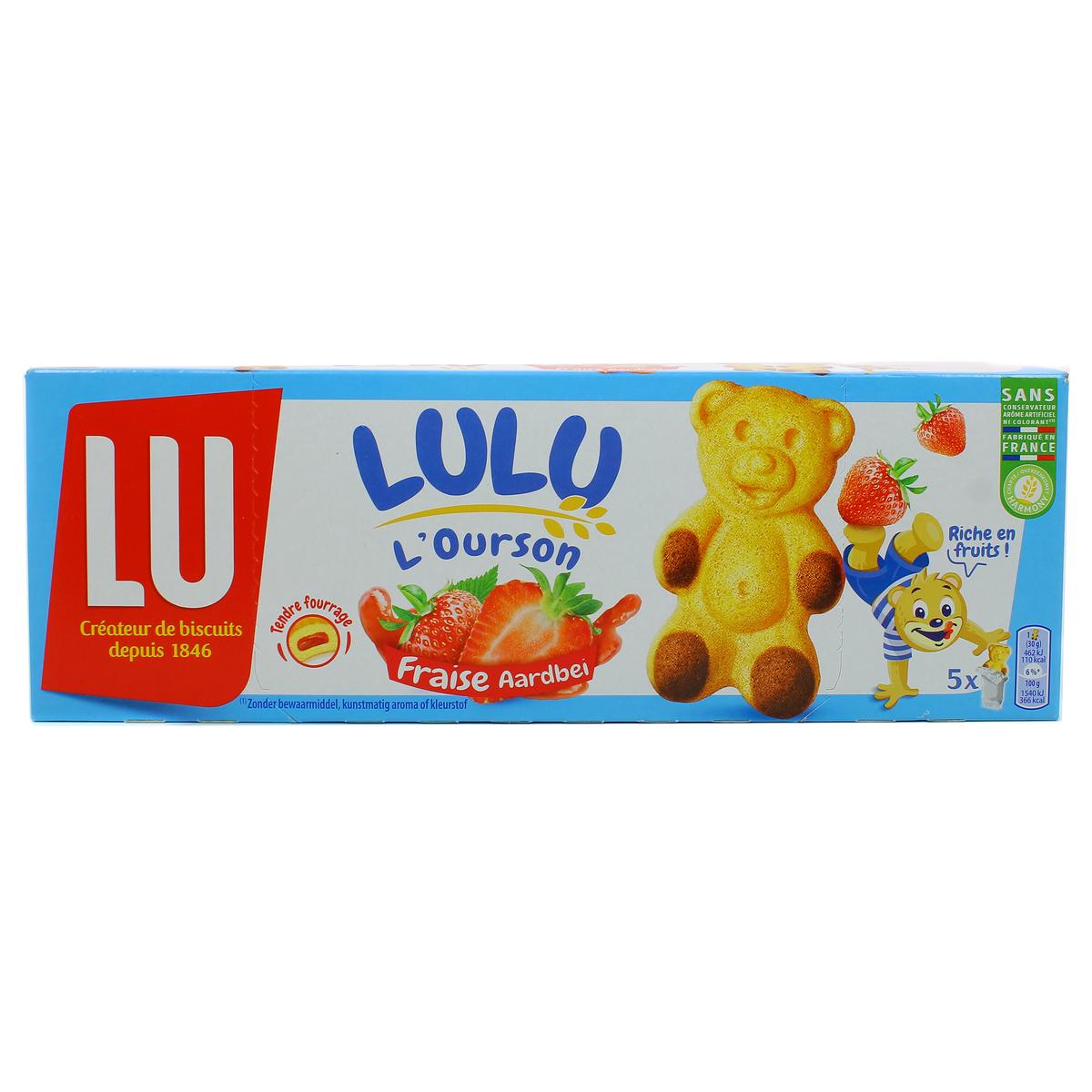 Livraison à domicile Lu L'Ourson de Lulu fraise, 150g